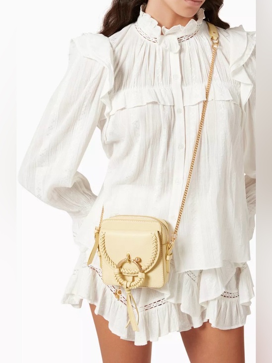 See By Chloe Handbags - See by Chloé Joan Mini Camera Bag – Pale Yellow/Cream